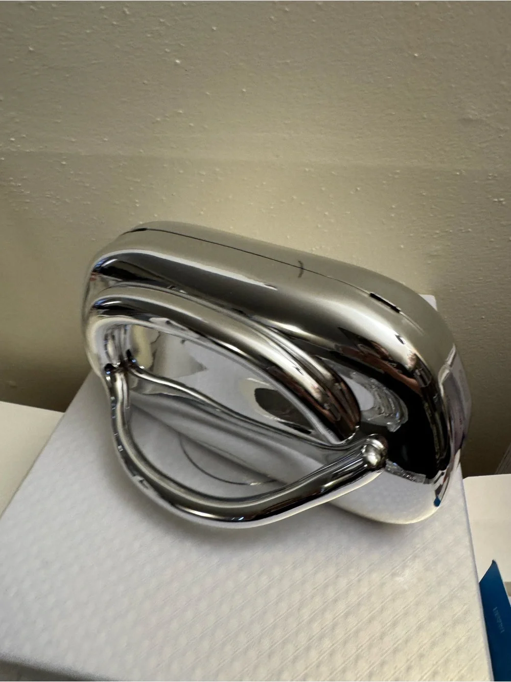 Clutch - silver, acrylic - Picture 2 of 5
